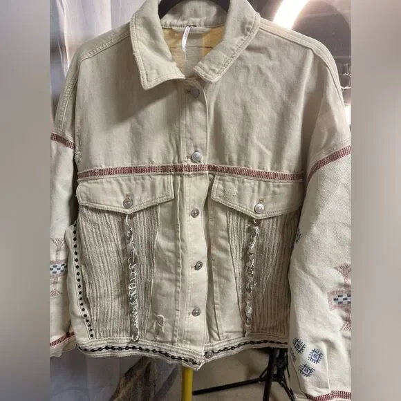 Free People Winter Cactus Embroidered Jacket - Picture 3 of 5